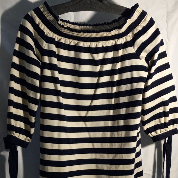 J CREW - STRIPED SAILOR DRESS - NAVY/WHITE - EXTRA SMALL (NWOT) - Picture 1 of 3